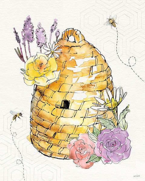 Tavoletti, Anne 작가의 Honeybee Blossoms VII 작품