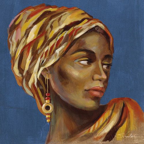 Vassileva, Silvia 아티스트의 African Beauty I Blue 작품