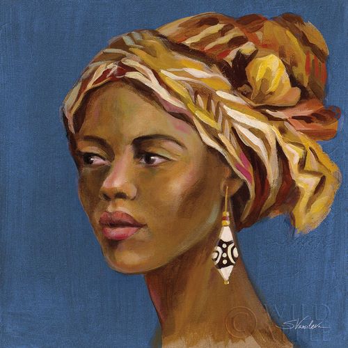 Vassileva, Silvia 아티스트의 African Beauty II Blue 작품
