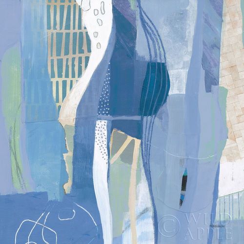 Ferguson, Kathy 아티스트의 Abstract Layers I Blue 작품