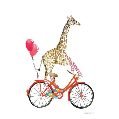 Charro, Mercedes Lopez 작가의 Giraffe Joy Ride I 작품
