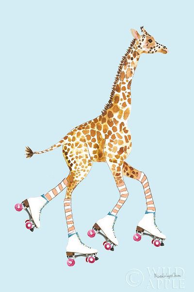 Charro, Mercedes Lopez 아티스트의 Giraffe Joy Ride II 작품