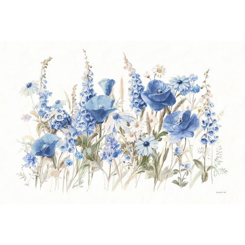 Nai, Danhui 작가의 Wildflowers in Bloom I Blue 작품