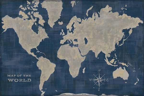 Schlabach, Sue 작가의 World Map Collage Deep 작품