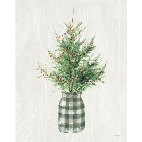 Nai, Danhui 작가의 White and Bright Christmas Tree II Plaid 작품