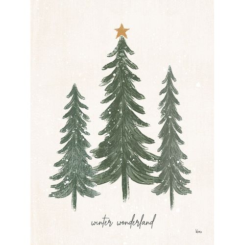 Charron, Veronique 작가의 Woodland Christmas Trees 작품