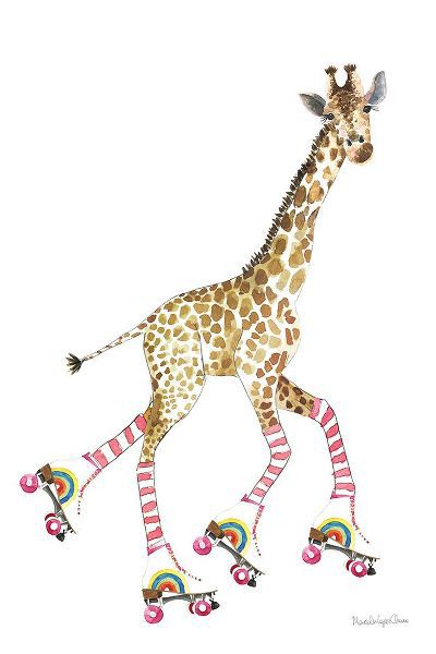 Charro, Mercedes Lopez 작가의 Giraffe Joy Ride II No Balloons 작품