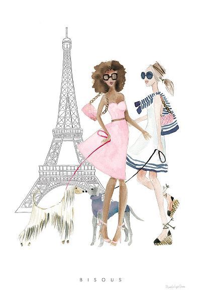 Charro, Mercedes Lopez 아티스트의 Paris Girlfriends I Pastel작품입니다.