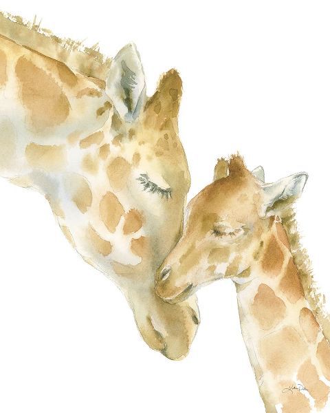 Pete, Katrina 아티스트의 Giraffe Love on White작품입니다.