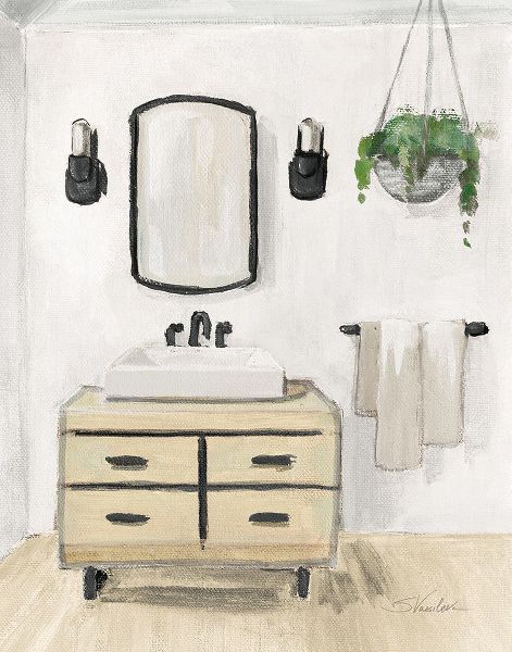 Vassileva, Silvia 아티스트의 Attic Bathroom I Blonde Crop작품입니다.