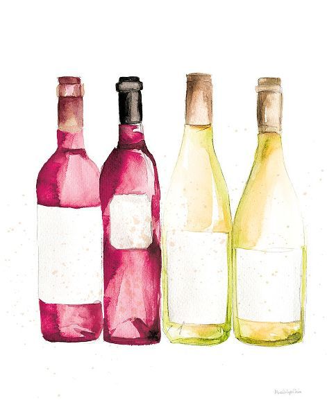 Charro, Mercedes Lopez 아티스트의 Pop the Cork III Red and White Wine작품입니다.