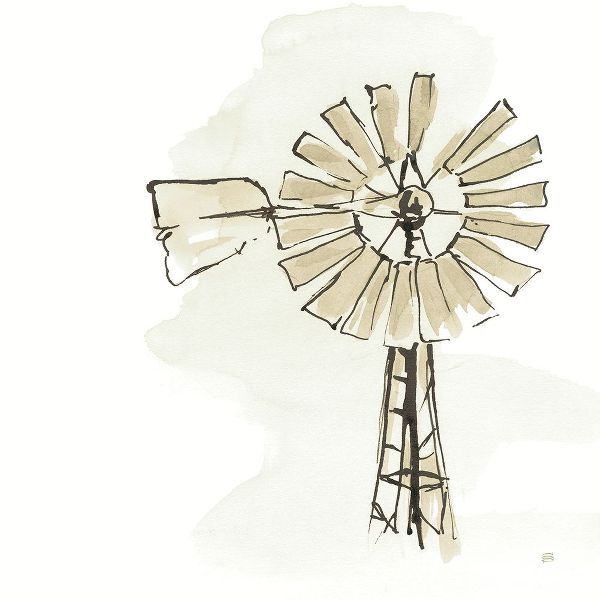 Paschke, Chris 작가의 Windmill I Neutral 작품
