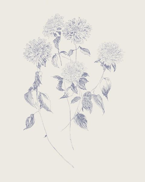 Wild Apple Portfolio 아티스트의 Flowers on White VI Blue작품입니다.