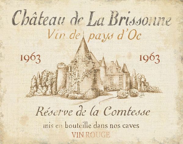 Brissonnet, Daphne 아티스트의 French Wine Label I Cream작품입니다.