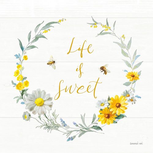 Nai, Danhui 아티스트의 Bees and Blooms_Life is Sweet Wreath작품입니다.