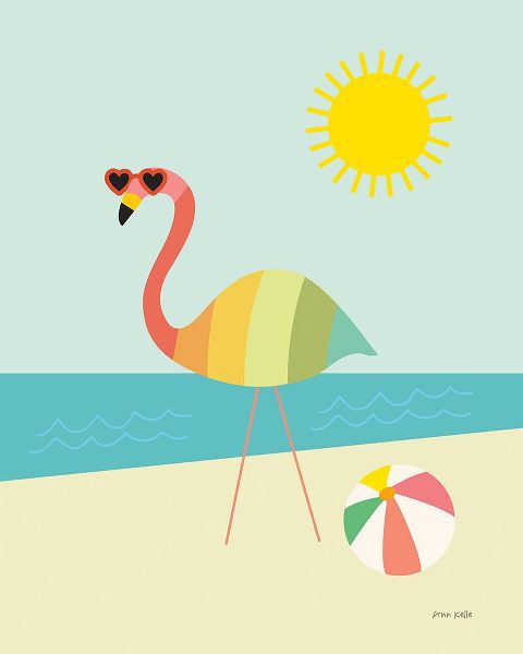 Kelle, Ann 아티스트의 Beach Flamingo작품입니다.
