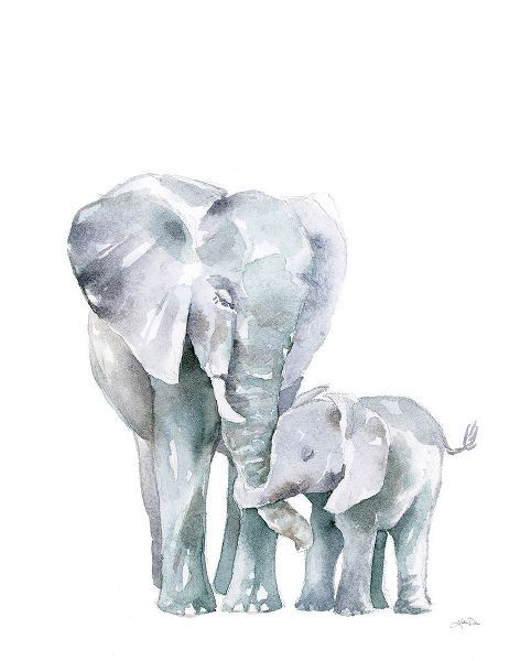 Pete, Katrina 아티스트의 Mama Elephant on White작품입니다.