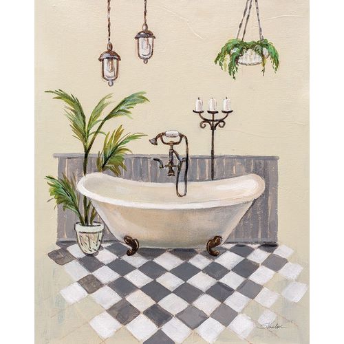 Vassileva, Silvia 아티스트의 Gray Cottage Bathroom I작품입니다.