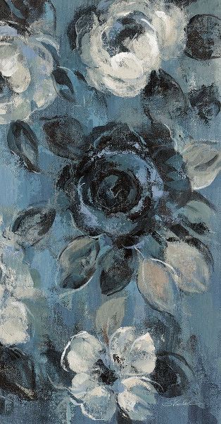 Vassileva, Silvia 아티스트의 Loose Flowers on Dusty Blue IV작품입니다.