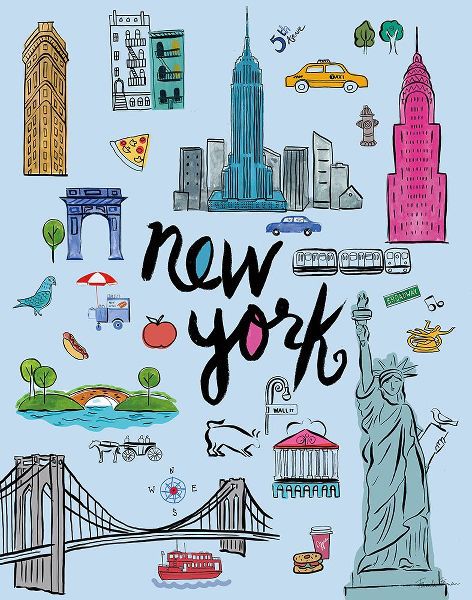 Zaman, Farida 아티스트의 Travel NYC Blue작품입니다.
