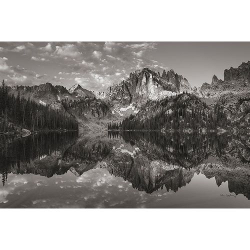 Majchrowicz, Alan 아티스트의 Baron Lake Monte Verita Peak Sawtooh Mountains II BW작품입니다.