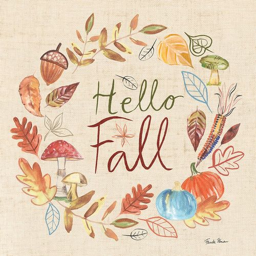 Zaman, Farida 아티스트의 Hello Fall I Sq Burlap작품입니다.