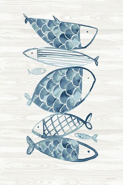 Charro, Mercedes Lopez 아티스트의 Driftwood Blue Fish I작품입니다.
