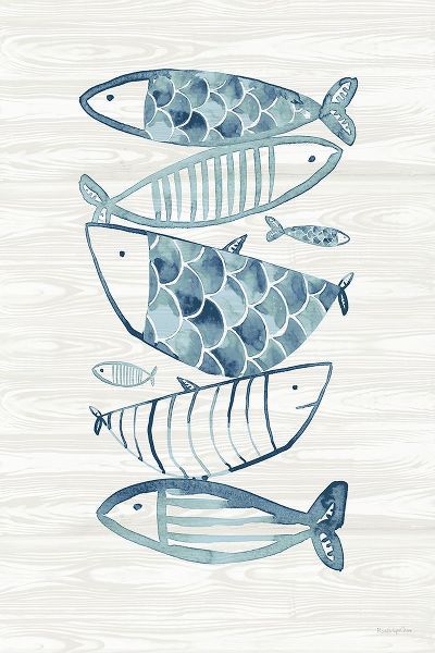Charro, Mercedes Lopez 아티스트의 Driftwood Blue Fish II작품입니다.