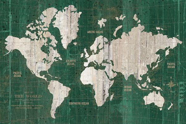 Wild Apple Portfolio 아티스트의 Old World Map Green작품입니다.