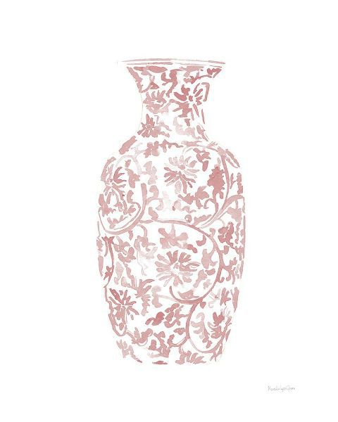 Charro, Mercedes Lopez 아티스트의 Pink Chinoiserie Vase II작품입니다.