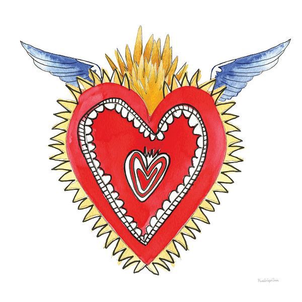 Charro, Mercedes Lopez 아티스트의 Sacred Heart I작품입니다.