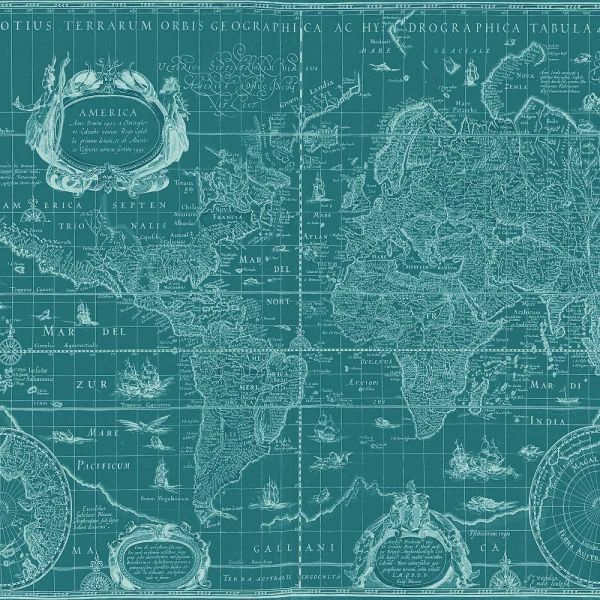Blueprint Map(Teal)혻