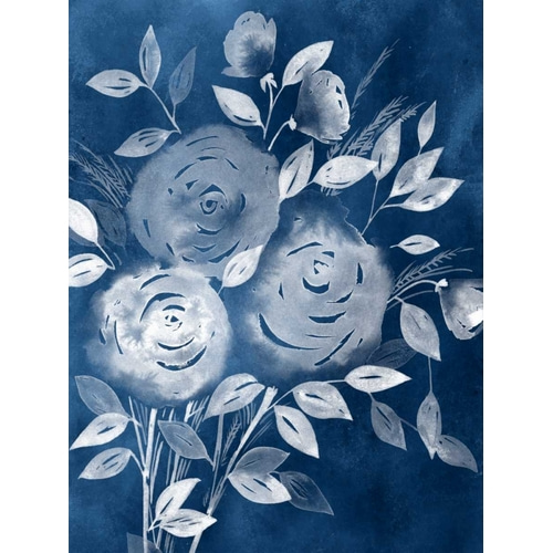 Cyanotype Roses I