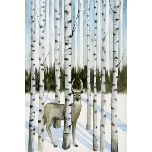 Deer in Snowfall I