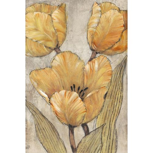 Ochre and Grey Tulips II