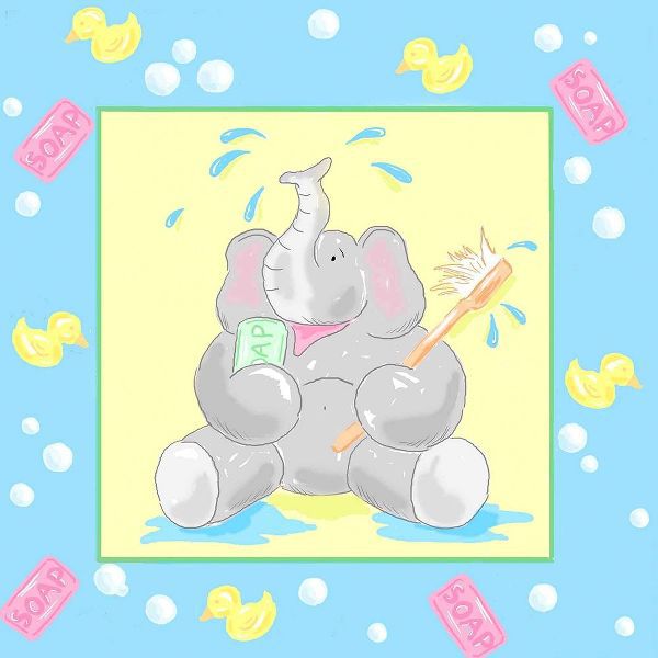 Baby Elephant Bath II