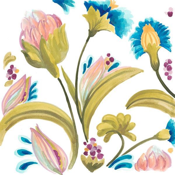Abbey Floral Tiles I
