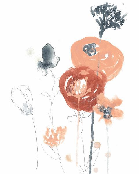 Vess, June Erica 아티스트의 Blush And Navy Floral II작품입니다.