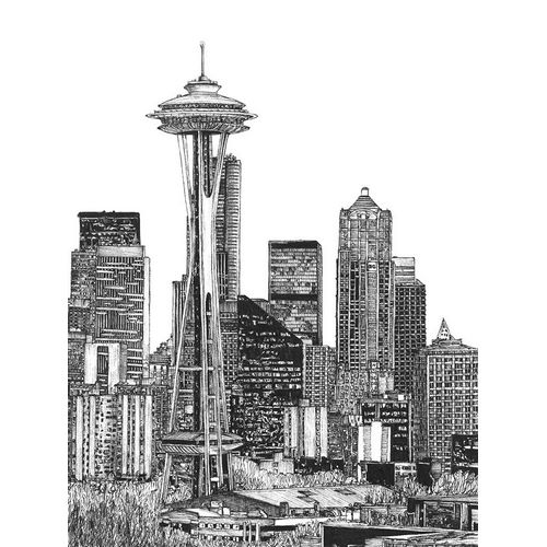 BandW Us Cityscape-Seattle