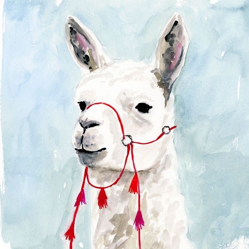 Watercolor Llama II