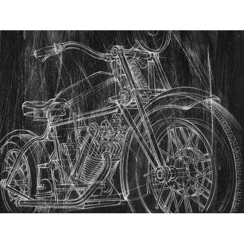 Motorcycle Mechanical Sketch I