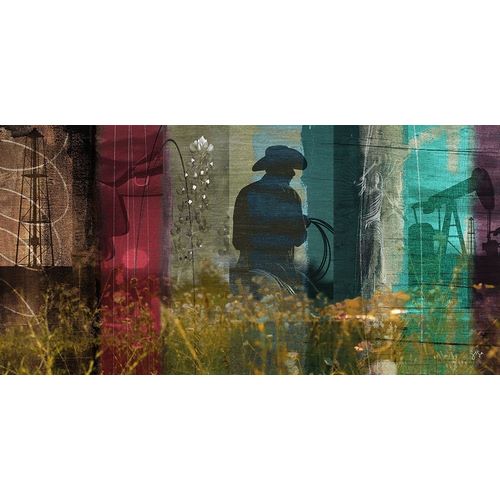 18x36 Cowboy Collage (ASH)