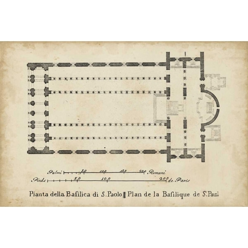 Plan for the Basilica at St. Pauls