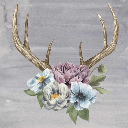 Antlers and Flowers II