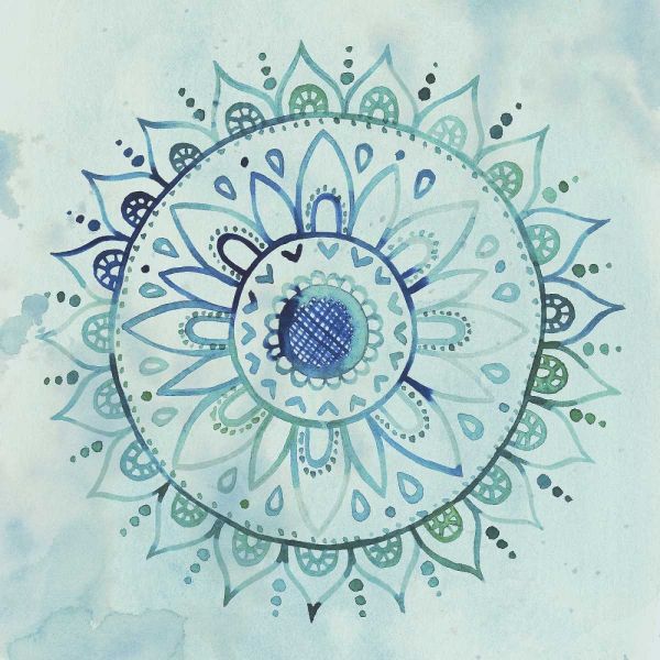 Watercolor Mandala I
