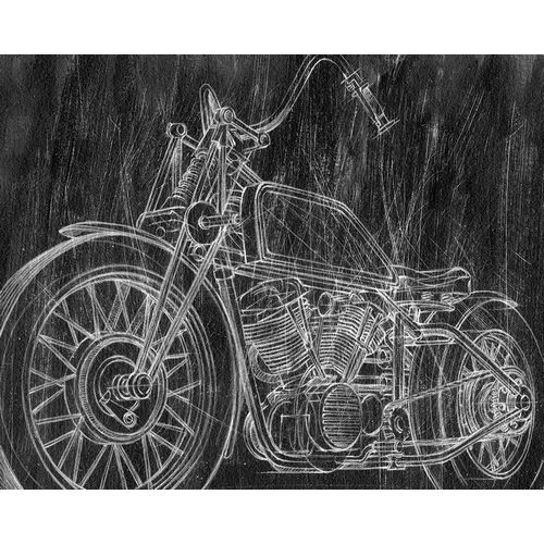 3-UP Motorcycle Mechanical Sketch II