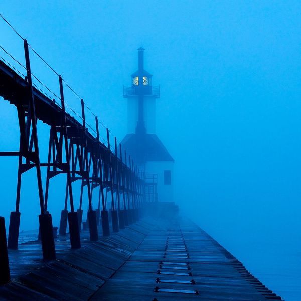 Lighthouse at Night I