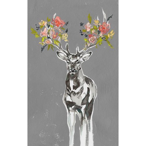 Custom Deer and Flowers II