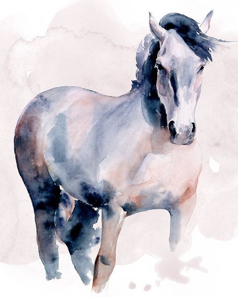 Horse in Watercolor I