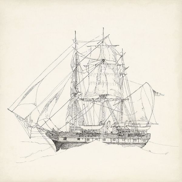 Antique Ship Sketch II